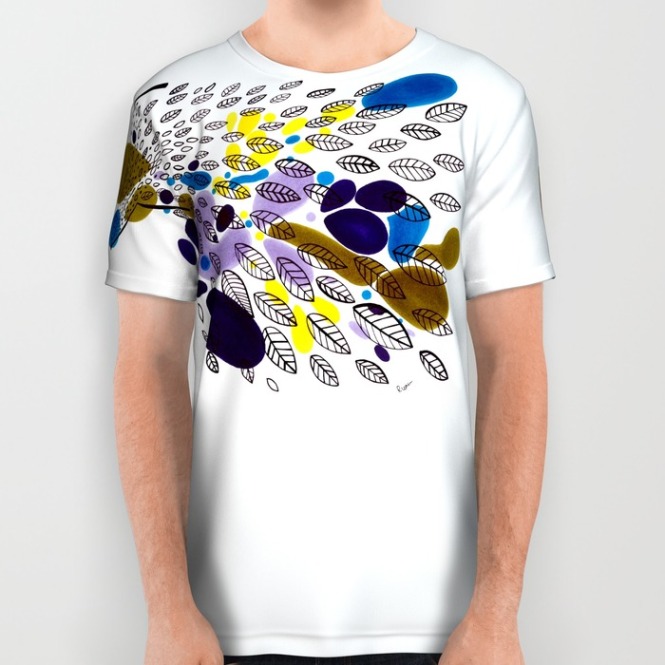 Lento all over t-shirt by Pia Long